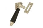 Window fastener reversible satin nickel ebony (1904)
