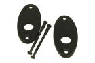 Oval Door Knob Rosette (2-Pack) brass black for TM-400 z*