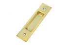 Recessed sliding door flush pull polished brass (1932)