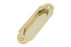 Recessed sliding door flush pull polished brass (1900)