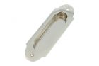 Recessed sliding door flush pull nickel (1900)