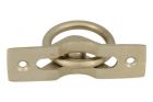 Flush pull ring satin nickel