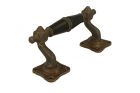 Pull handle 130mm elegant model with curve antique brass