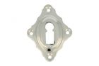 Key escutcheon nickel. Diagonally mounted