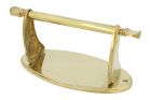 Toilet paper holder polished brass