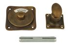 Libre-Occupé turn and release spindle antique brass