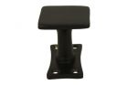 Door knob square brass black powder coated (1932)
