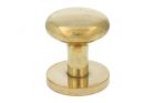 Modern design round door Knob polished brass