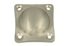 Cover rosette satin nickel 37x37mm, height 14mm
