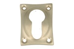 Escutcheon for euro cylinder satin nickel. Price per piece