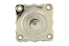 Bell push nickel 40x40mm