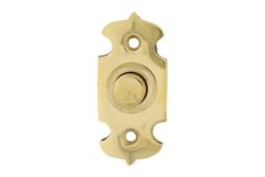 Bell push polished brass 25x55mm