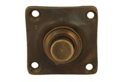Bell push antique brass 39x39mm