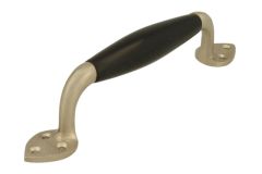 Pull handle 185mm satin nickel bakelite