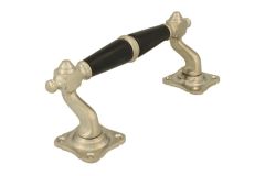 Pull handle 160mm satin nickel bakelite
