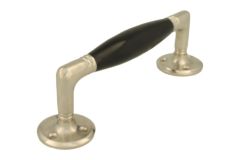 Pull handle 180mm satin nickel bakelite