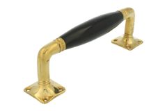 Pull handle 170mm polished brass bakelite