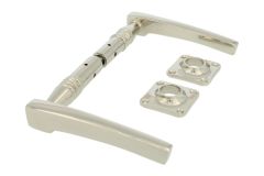 Door handles nickel pair (1895)