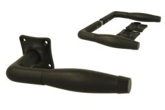 Door handles(1932) modern design brass powder coated ebony