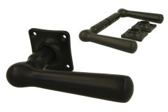 Door handles brass powder coated including rosettes (1916)