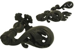 Door handles cast iron powder coated heavy