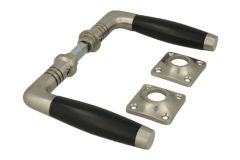 Door handles "Ton model 400 serie" satin nickel ebony