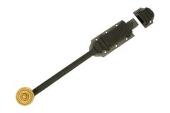Tower bolt polished brass/cast iron 340x50mm inward opening