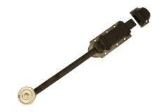 Tower bolt nickel/cast iron 340x50mm (L×W) inward opening