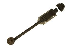 Tower bolt antique brass/cast iron 340x50mm inward opening