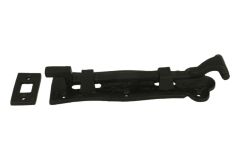 Tower bolt big black powder coated cast iron 190x49mm(L×W)