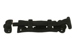 Tower bolt small black powder coated cast iron 130x42mm(L×W)