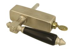 Handle Tilt & Turn with lock (1890) satin nickel ebony