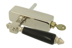 Handle Tilt & Turn with lock (1890) nickel ebony