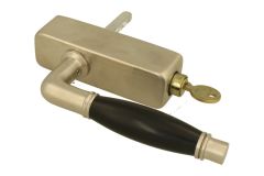 Handle Tilt & Turn with lock (1926) satin nickel ebony
