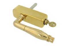 Handle Tilt & Turn with lock (1928) polished brass
