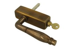 Handle Tilt & Turn with lock (1928) antique brass