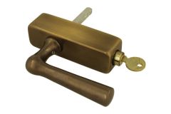 Handle Tilt & Turn with lock (1916) antique brass