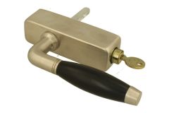 Handle Tilt & Turn with lock (1931) satin nickel ebony