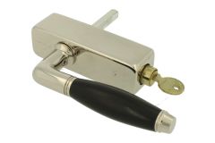 Handle Tilt & Turn with lock (1929) nickel ebony