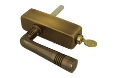 Handle Tilt & Turn with lock (1915) antique brass