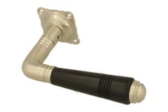 Single door handle with rosette satin nickel ebony (1908)