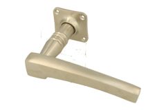 Single door handle right with rosette satin nickel (1895)