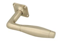 Single door handle with rosette satin nickel (1932)