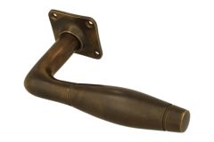 Single door handle with rosette antique brass (1932)