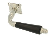 Single door handle with rosette nickel ebony (1904)