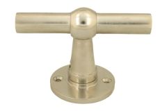 Single door handle with rosette T model satin nickel
