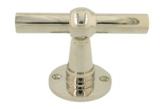 Single door handle with rosette T model nickel