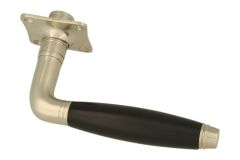 Single door handle satin nickel ebony (1929)