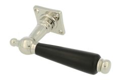 Single door handle nickel ebony (1915)