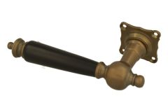 Single door handle (1905) left antique brass ebony